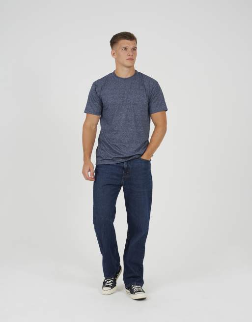 Brave Soul Graphic t-shirt in blue, 3 of 4