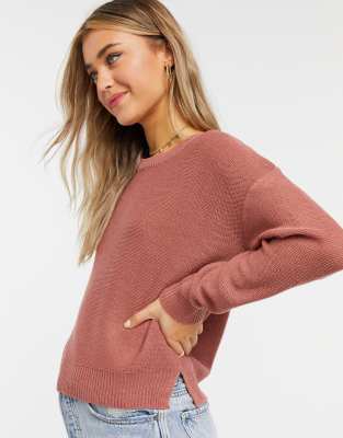 boxy crew neck sweater