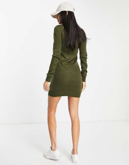 Brave Soul Grunge crew neck sweater dress | ASOS