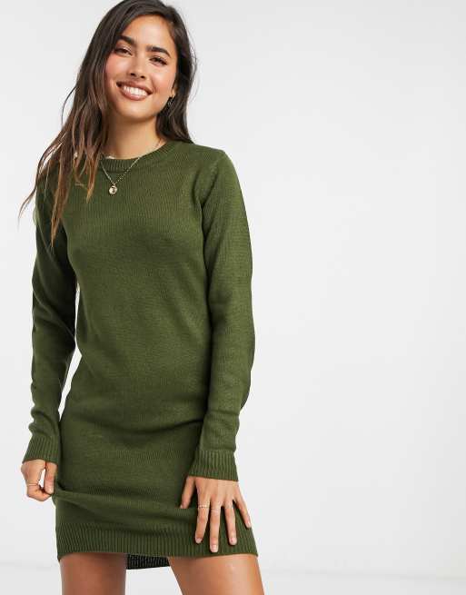 Trui jurk groen new arrivals