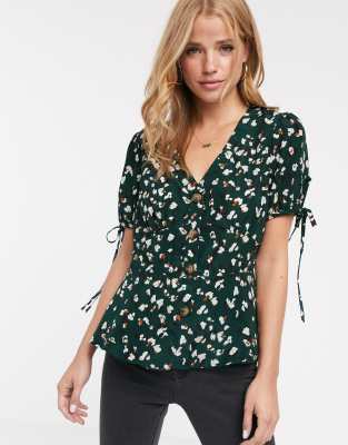 asos short sleeve blouse