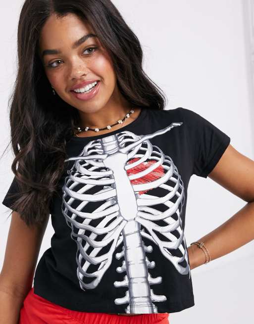 Brave Soul - Halloween - Pyjama court motif squelette, 3 de 4