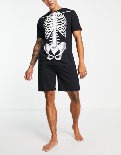 Skeleton pajama outlet set