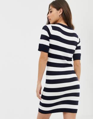 stripe jumper dress