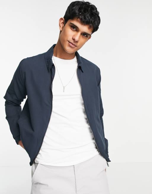 Brave Soul harrington jacket in navy