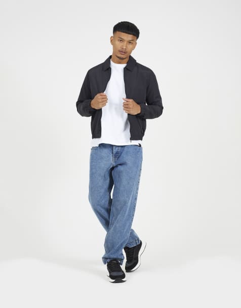 Brave Soul Harrington zip-up jacket in black - view 1