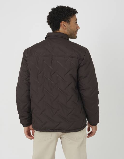 Brave Soul Heat seal padded coach style jacket in brown, 2 of 4