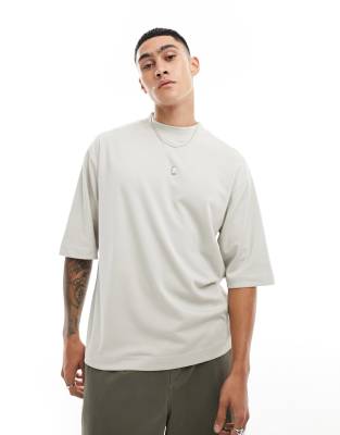 heavyweight oversized t-shirt in light gray