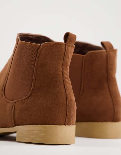 Brave Soul – Hellbraune Chelsea-Stiefel in Wildlederoptik, 4 von 4