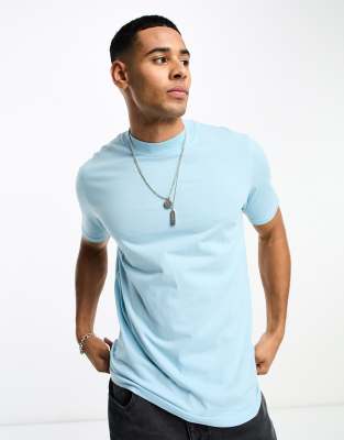 Sky Blue Plain T-shirt, Size: Small, Medium, Large