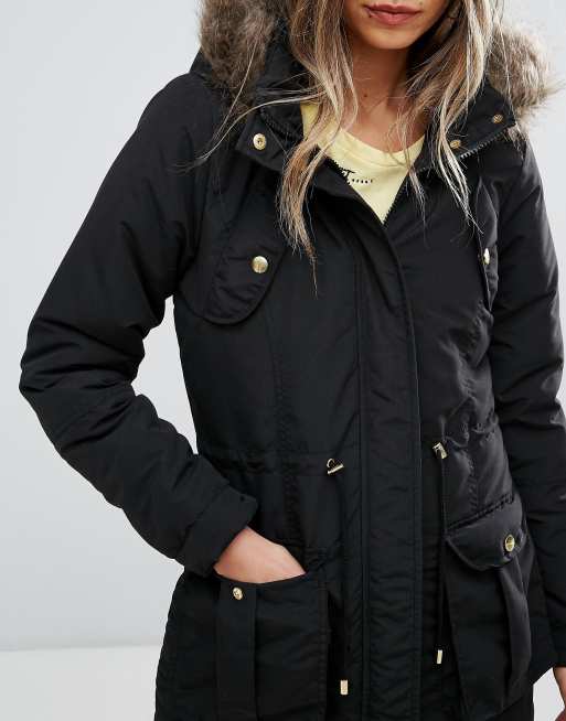 Brave soul shop hooded mid parka