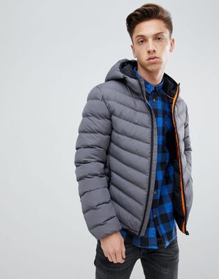 Brave Soul Hooded Quilted Padded Jacket | ASOS