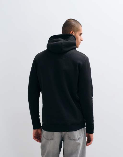 Brave Soul hoodie with contrast drawcords in black, 5 of 5
