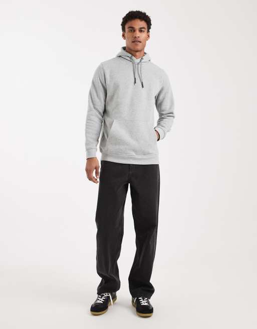 Brave Soul hoodie with contrast drawcords in gray heather, 2 of 5