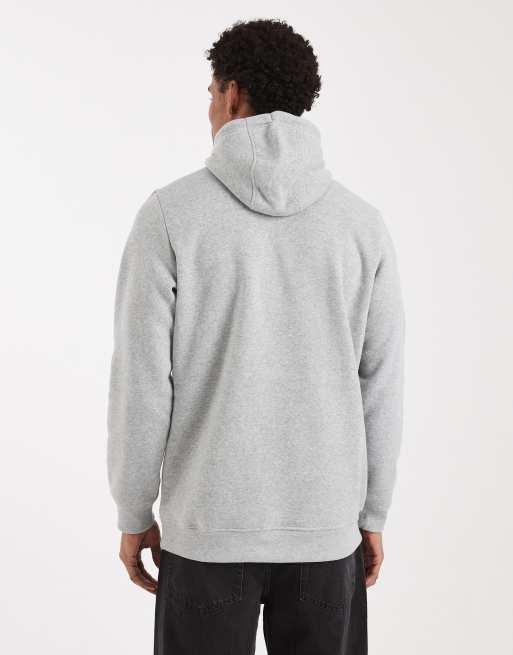 Brave Soul hoodie with contrast drawcords in gray heather, 3 of 5