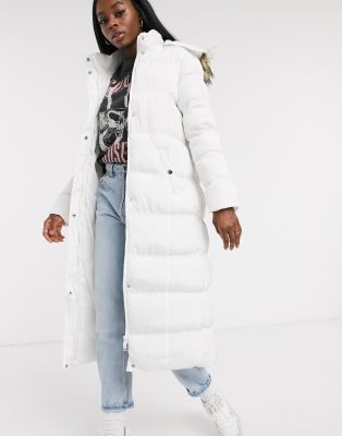 white padded coat