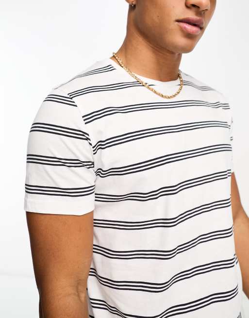 Horizontal Stripe T Shirt 300050794brn