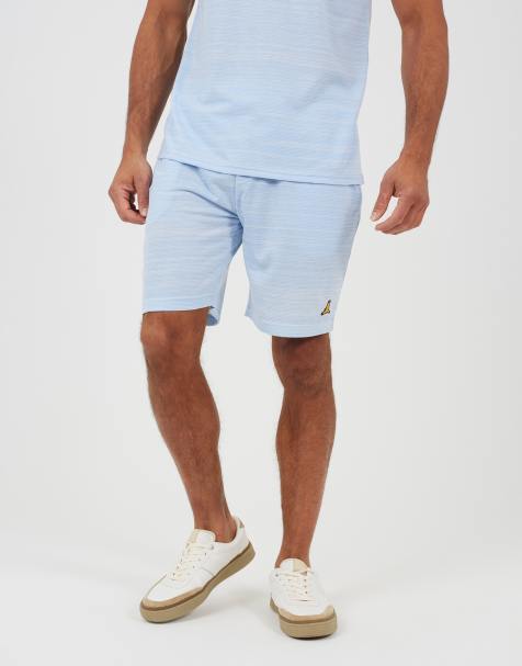 Brave Soul Jacquard shorts in light blue - view 1