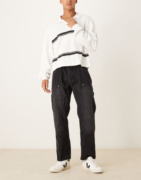Brave Soul - Jean ample style charpentier - Anthracite - view 1