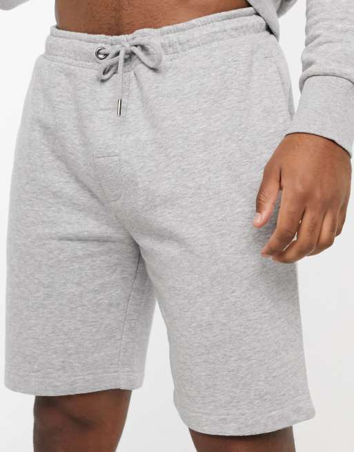 Brave Soul Jersey short in gem leerd lichtgrijs