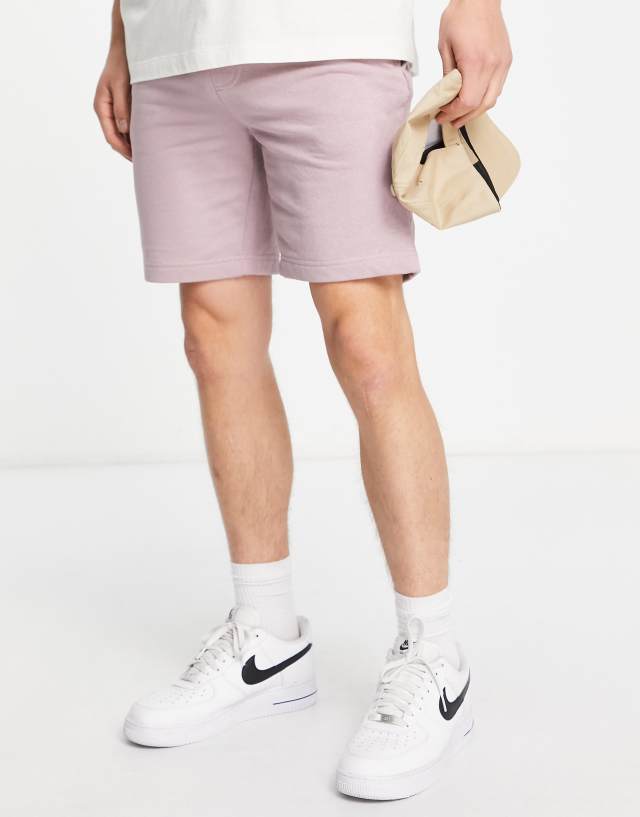 Brave Soul jersey shorts in lavender