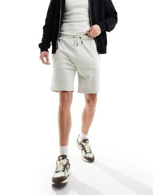 Brave Soul jersey shorts in light grey