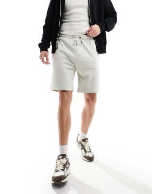 Brave Soul Brave Soul jersey shorts in light grey