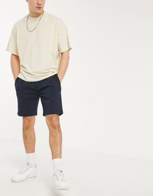 Brave Soul jersey shorts in navy | ASOS