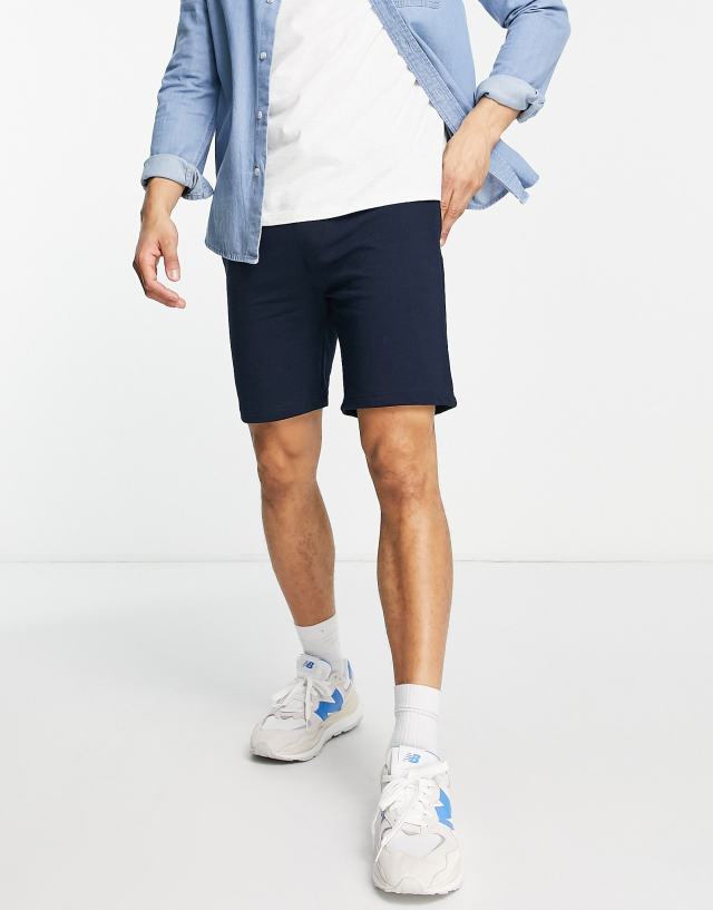 Brave Soul jersey shorts in navy