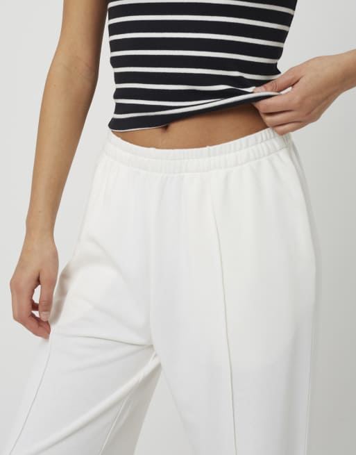 Brave Soul jogger en jersey avec détail de couture crème, 4 de 4