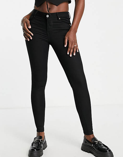 Brave Soul - Julia - Skinny jeans in zwart