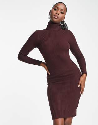 long sleeve knitted sweater dress