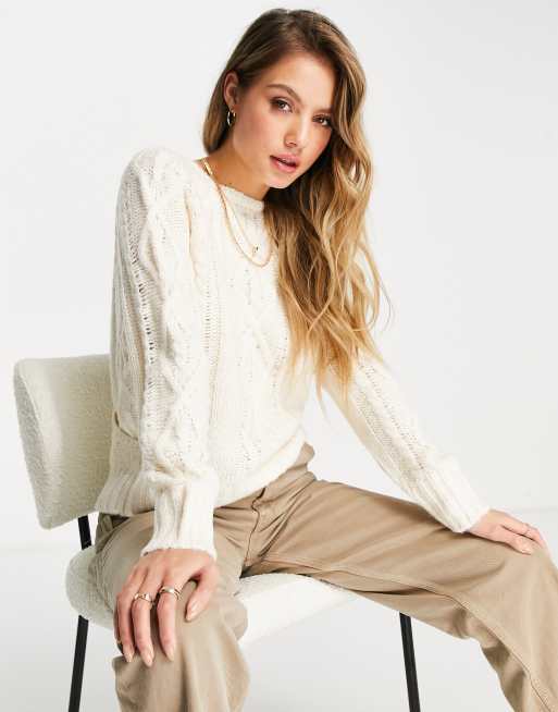 Brave Soul – Kerry – Strickpullover mit Zopfmuster und