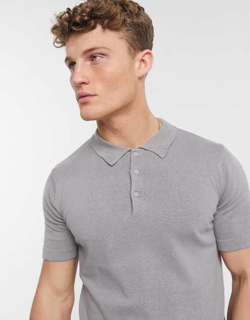 Silver store polo shirt