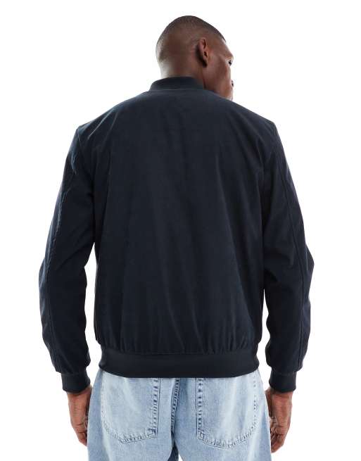 Brave Soul – Kurze Bomberjacke in Navy mit Teddyfutter, 3 von 5
