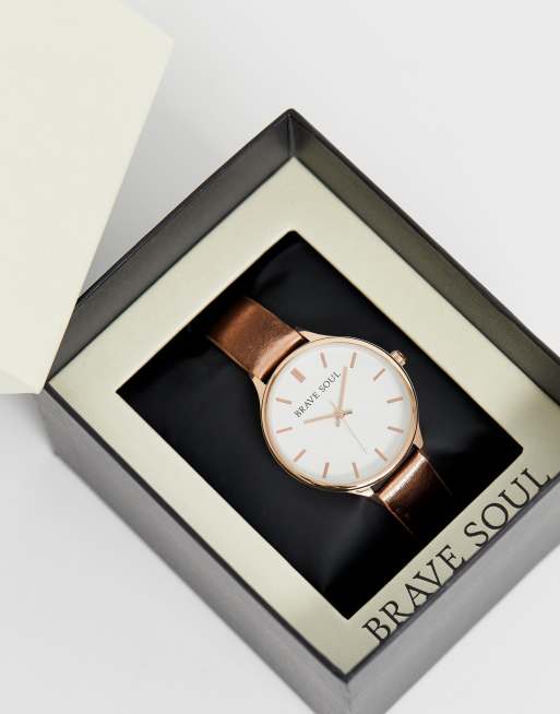 Brave Soul ladies watch with metallic strap