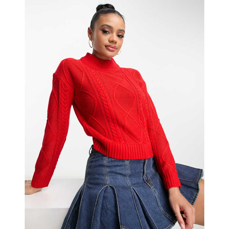 Eudora cable knit pullover KS30502 - flicka