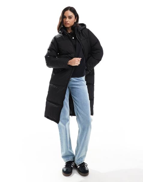 Brave Soul – Lange Pufferjacke in Schwarz - view 1