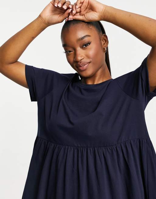 Navy cheap smock dress