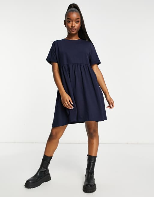 Navy cheap smock dress