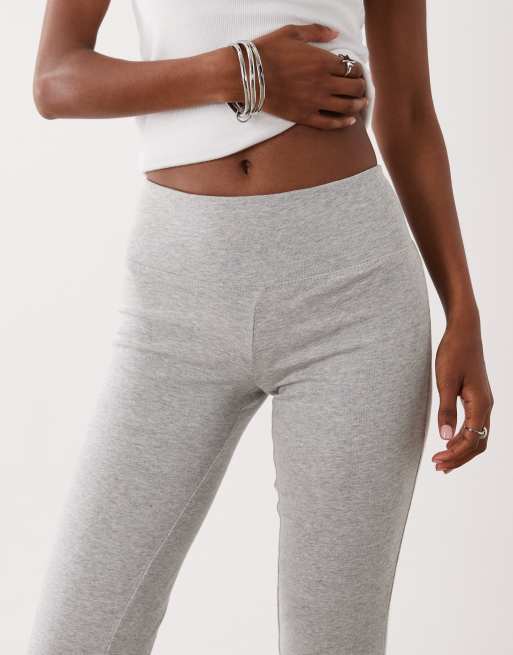 Brave Soul legging évasé stretch gris chiné clair, 2 de 5