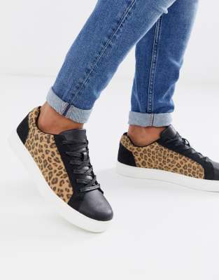 mens animal print trainers