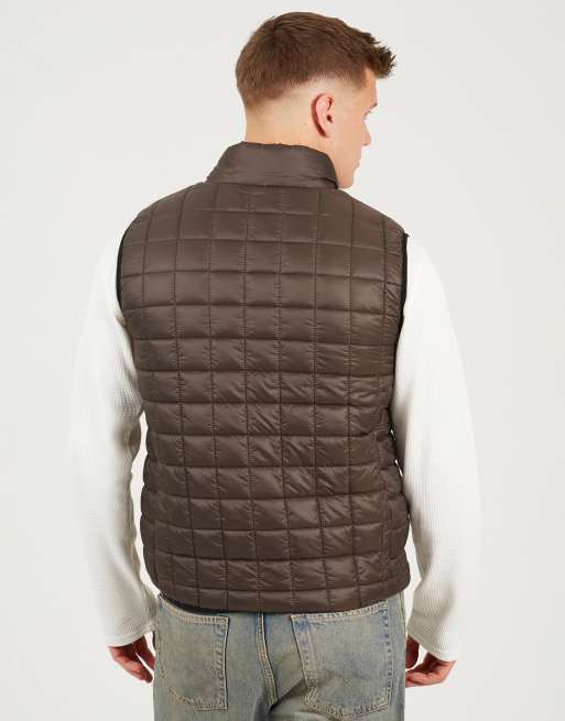 Brave Soul - Licht gewatteerde bodywarmer in donkerbruin, 4 van 4