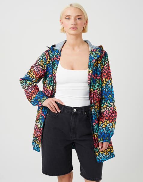Brave Soul Lightweight showerproof jacket in multi - view 1