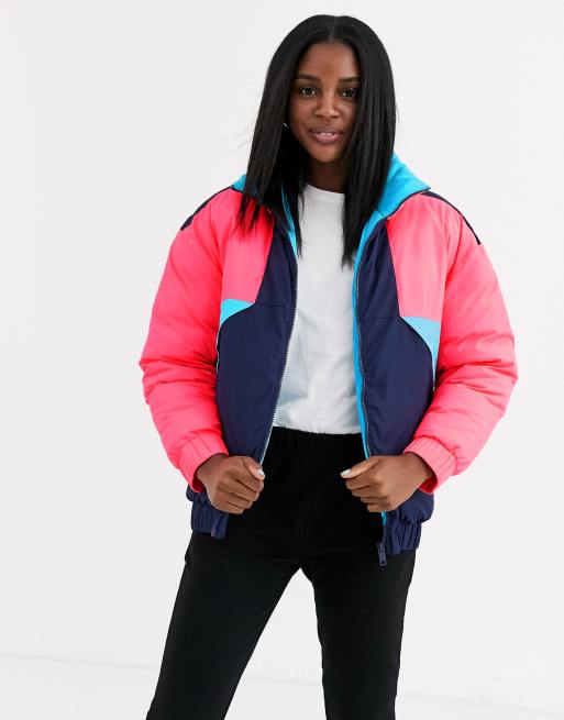 Multi coloured shop ski jacket