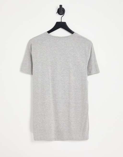 Brave Soul – Ljusgråmelerad t-shirt med rund halsringning, 3 av 4