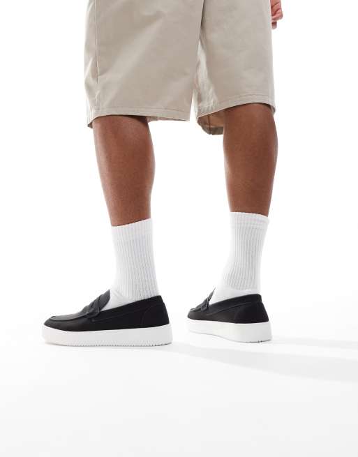 Brave Soul - Loafers van imitatiesuède in zwart, 4 van 4