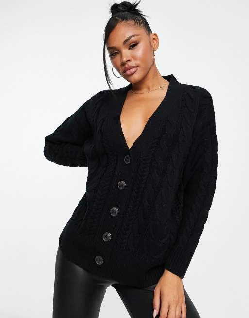 Asos shop black cardigan