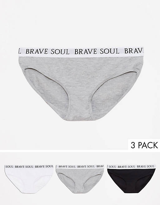 Brave Soul - Lot de 3 slips