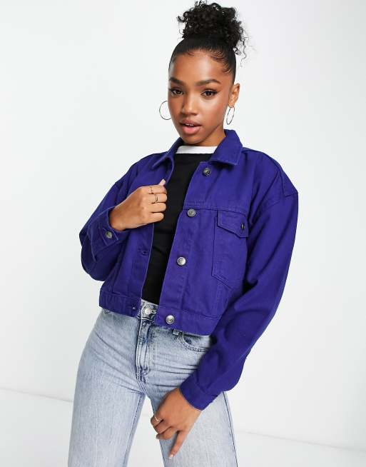 Brave Soul Maldive denim jacket in cobalt blue | ASOS